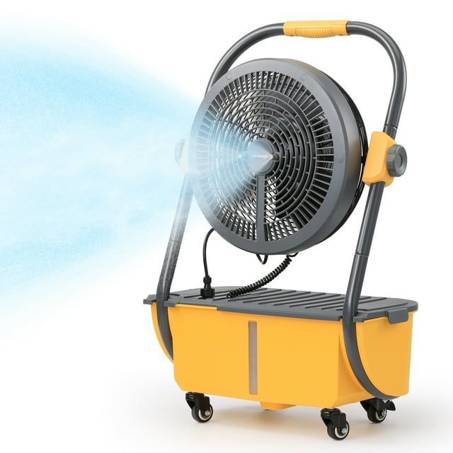 Turbro Cordless Misting Fan 19" 3 Speed 120° Oscillation Portable Electric Household Type