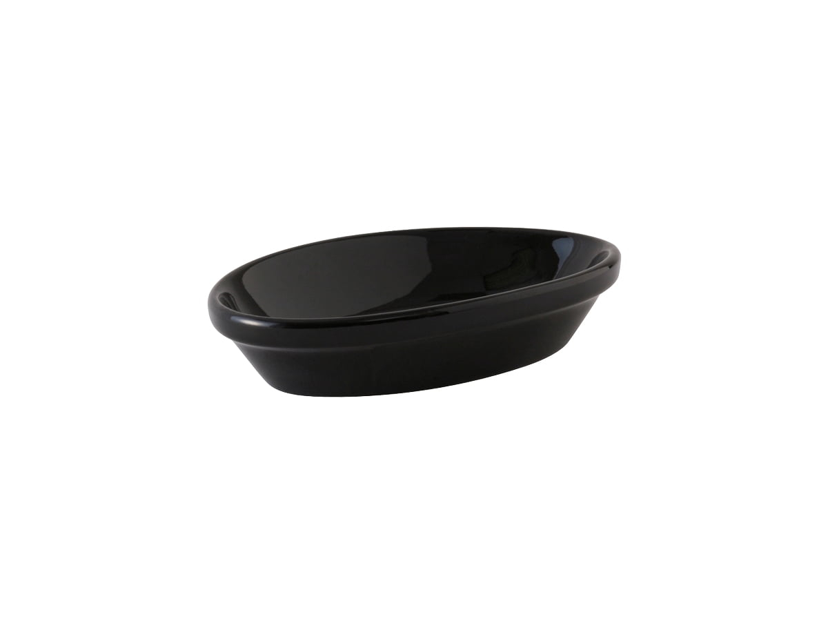 Tuxton Duratux Black 8-Ounce Oval Baker Nesting, Pack of 12