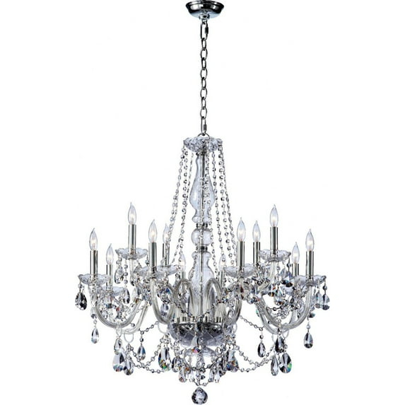 Twelve Light Chandelier     -Traditional Installation Quorum Lighting 631-12-514