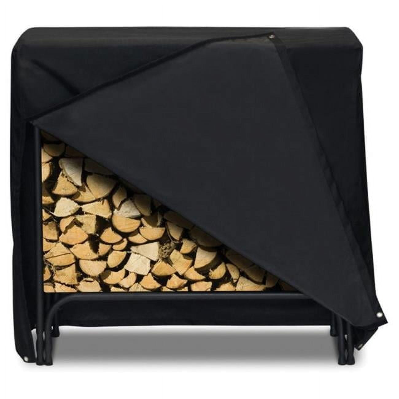 Two Dogs Designs 48 in. Log Rack Cover - Black