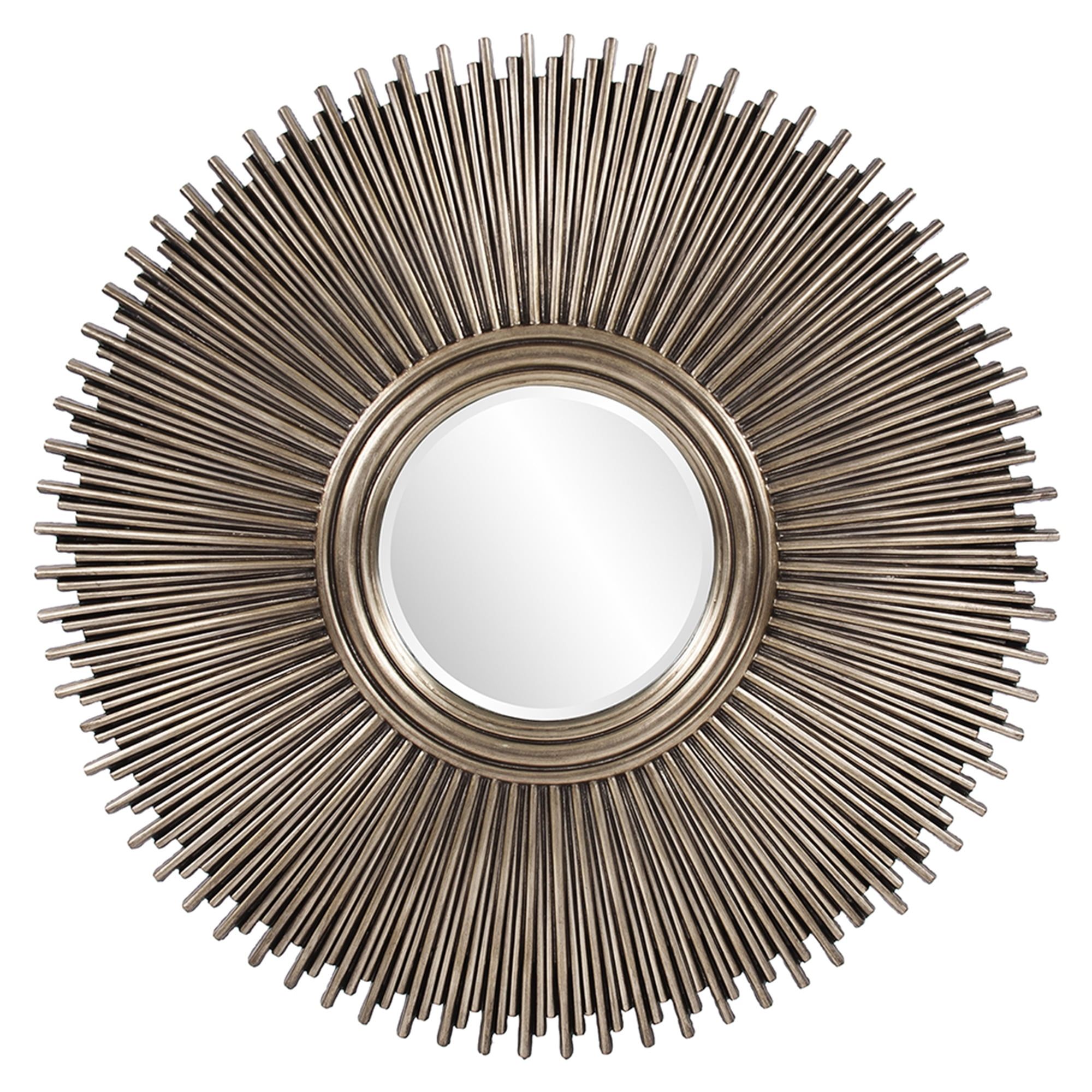 Tyler Dillon Singapore Starburst Round Wall and Accent Mirror - Silver - 50"
