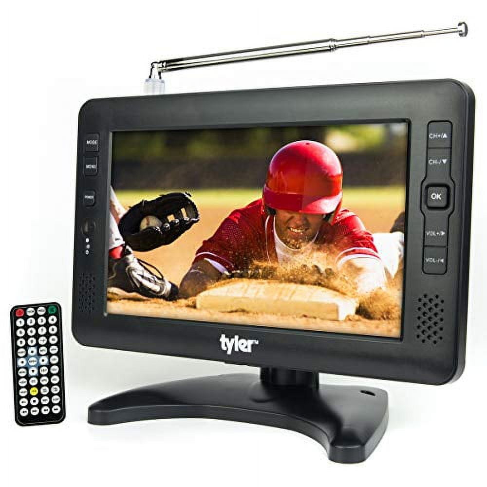 Tyler TTV704-9 Inch,  Portable Widescreen LCD TV with Detachable Antennas, USB/SD Card Slot, Built in Digital Tuner, and AV Inputs