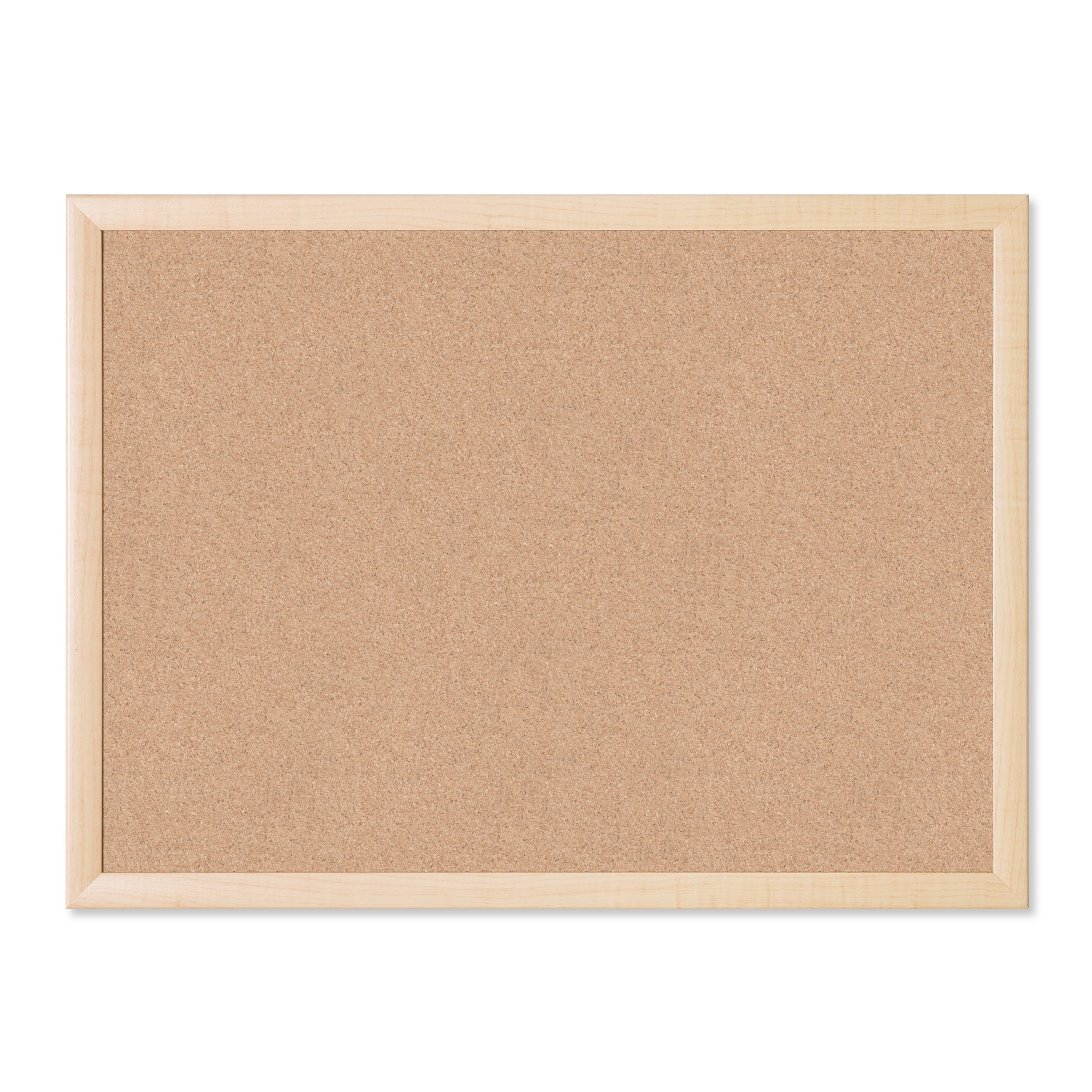 U Brands 17 x 23 in. Cork Bulletin Board, Natural Maple Wood-Style Frame
