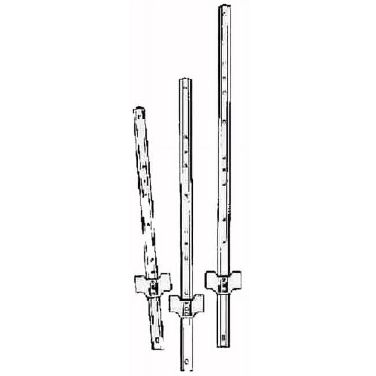 ProPation U-Channel Fence Post, Green Vinyl-Coated Steel, 6 ft., Pack of 10