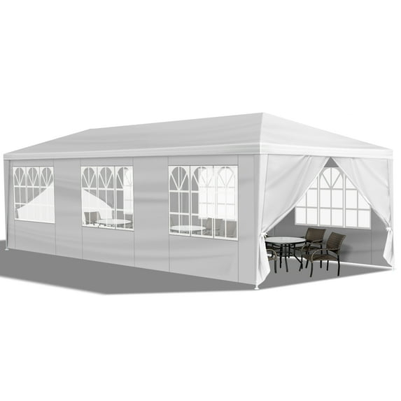 Ktaxon 10' X 30' Canopy Tent with 8 Side Walls for Party Wedding Camping and BBQ