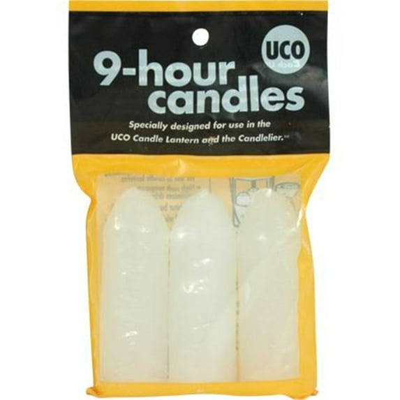 UCO 9-Hour Candles 3-Wick Soy Wax 9+ Hour Burn, 3 Pack