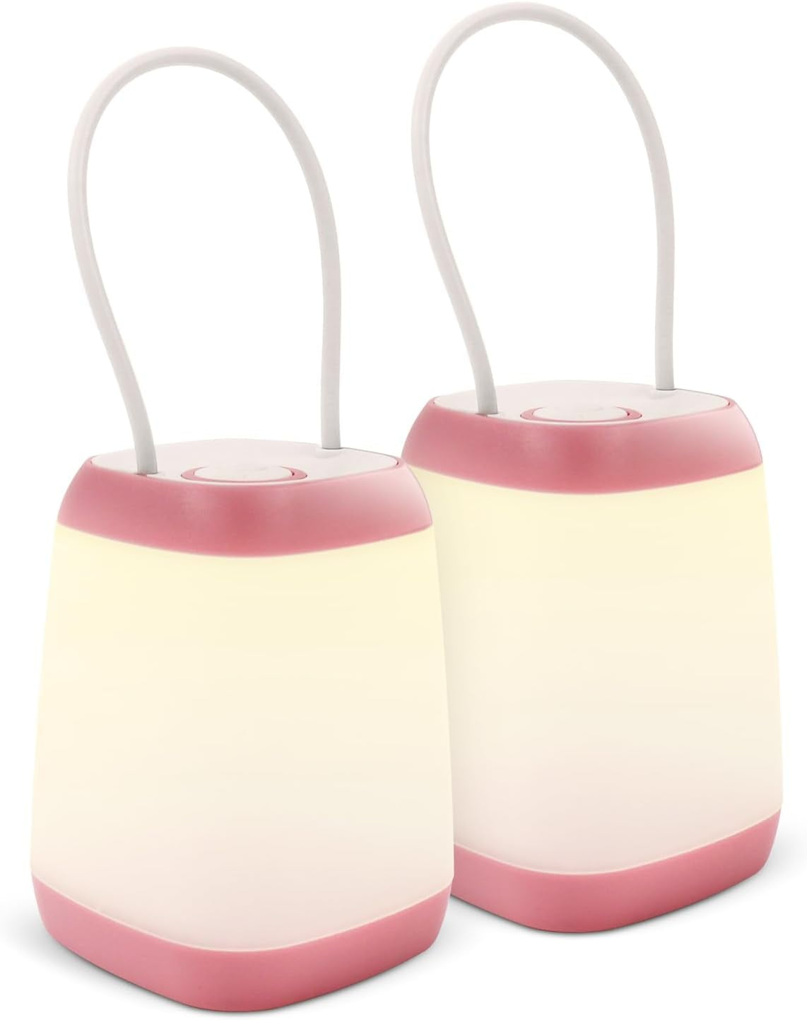 2 Pack LED Camping Lights, Battery Powered LED Camping Lantern with 3 Modes, Portable Night Light for Tent, Hiking, Emergency, Backpacking, Indoor and Outdoor Use