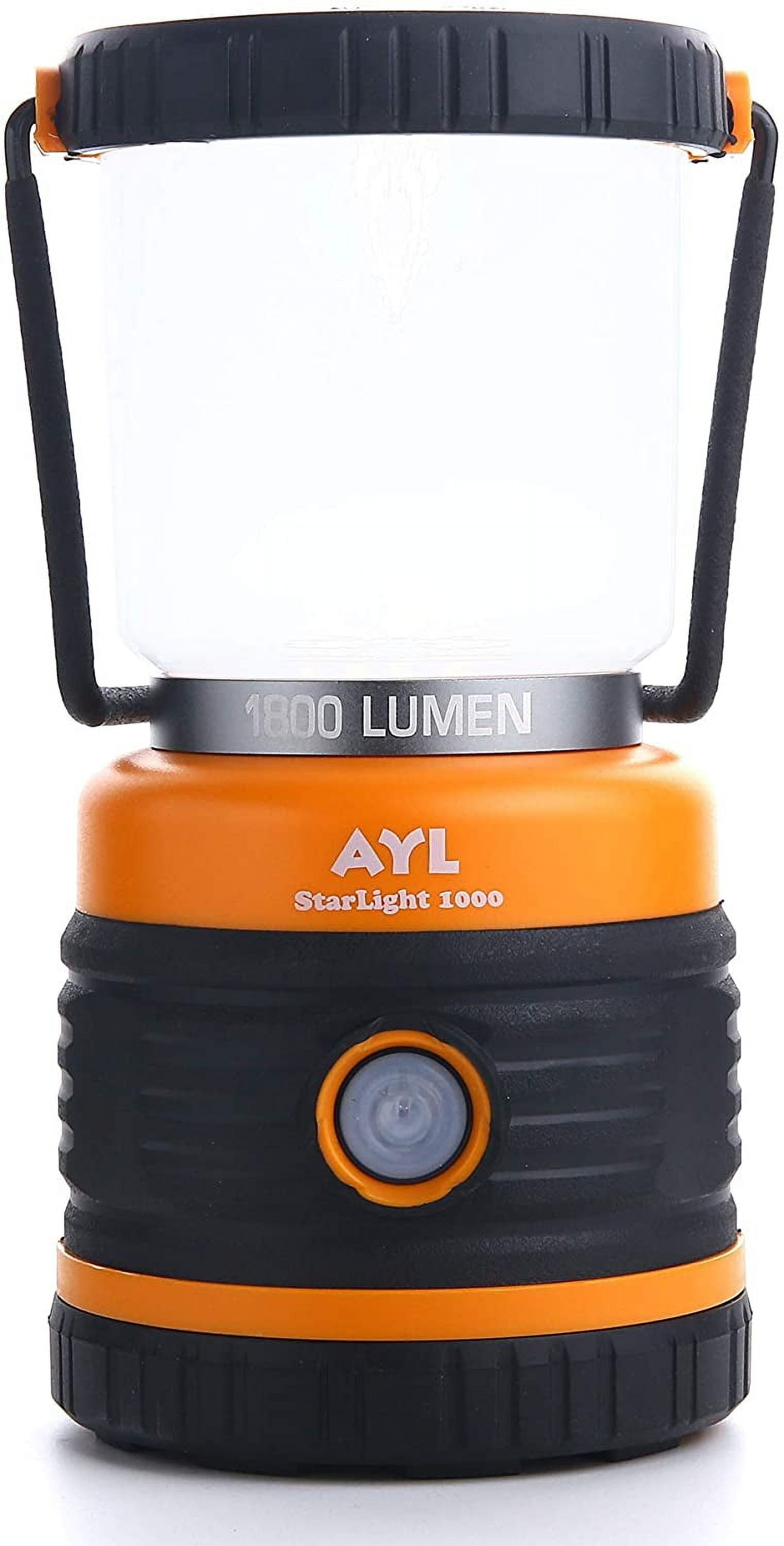 UKLL-LED Camping Lantern, Battery Powered LED 1800LM, 4 Camping Lights Modes, Perfect Lantern Flashlight for Hurricane, Emergency Light, Storm, Power Outages, Survival Kits, Hiking, Fishing, Tent, Ho