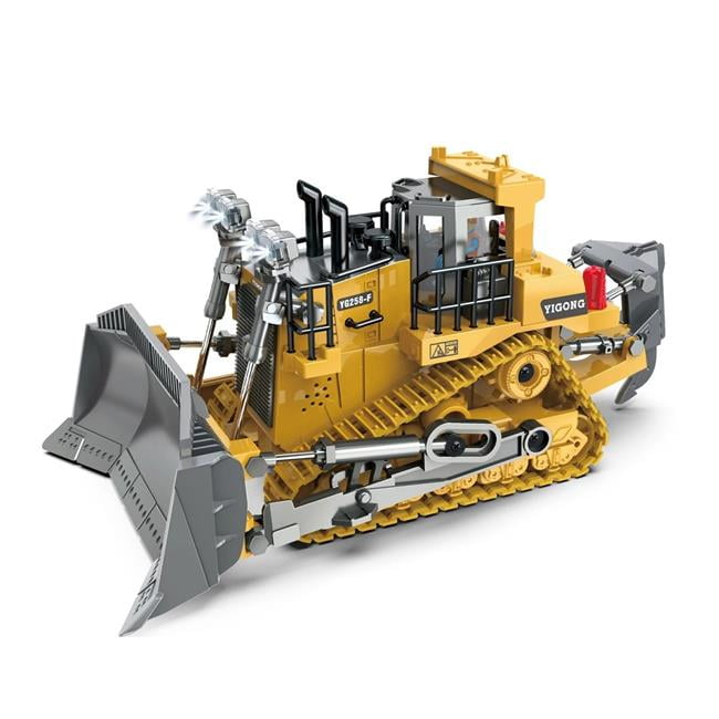 UNO1RC  Truck 9 Channels 2.4G Radio Controlled Crawler Heavy Bulldozer Vehicle Models for Children