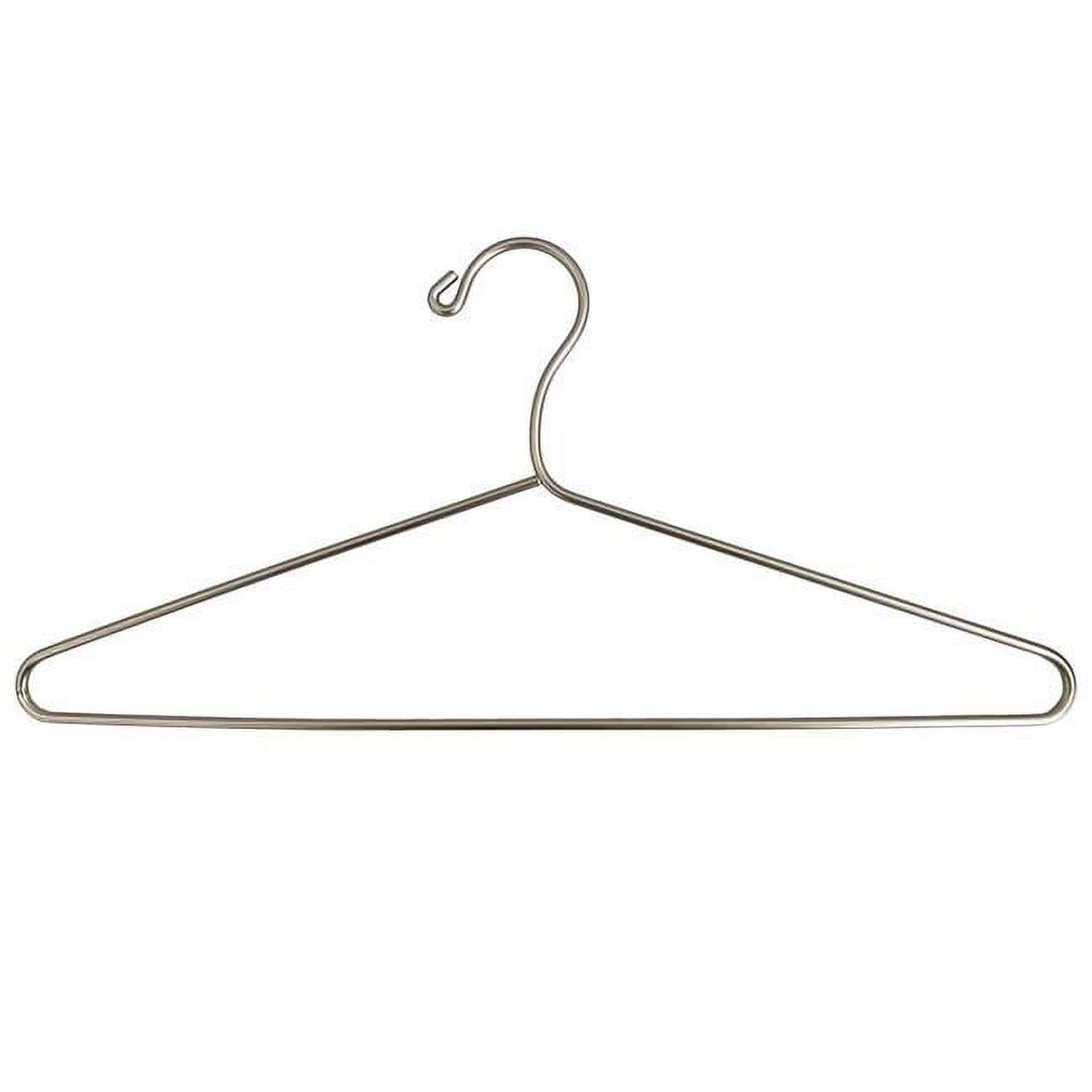 USTECH Deluxe Standard Shaped Metal Heavy Duty Coat Hangers, Closet Organizer, Pack of 48