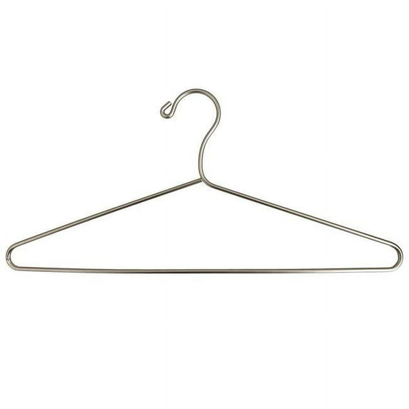 USTECH Deluxe Standard Shaped Metal Heavy Duty Coat Hangers, Closet Organizer, Pack of 48