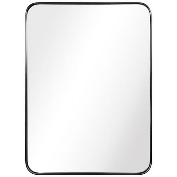 Empire Art Direct Ultra Stainless Steel Rectangular Wall Mirror Brushed Black 22" x 30" Black
