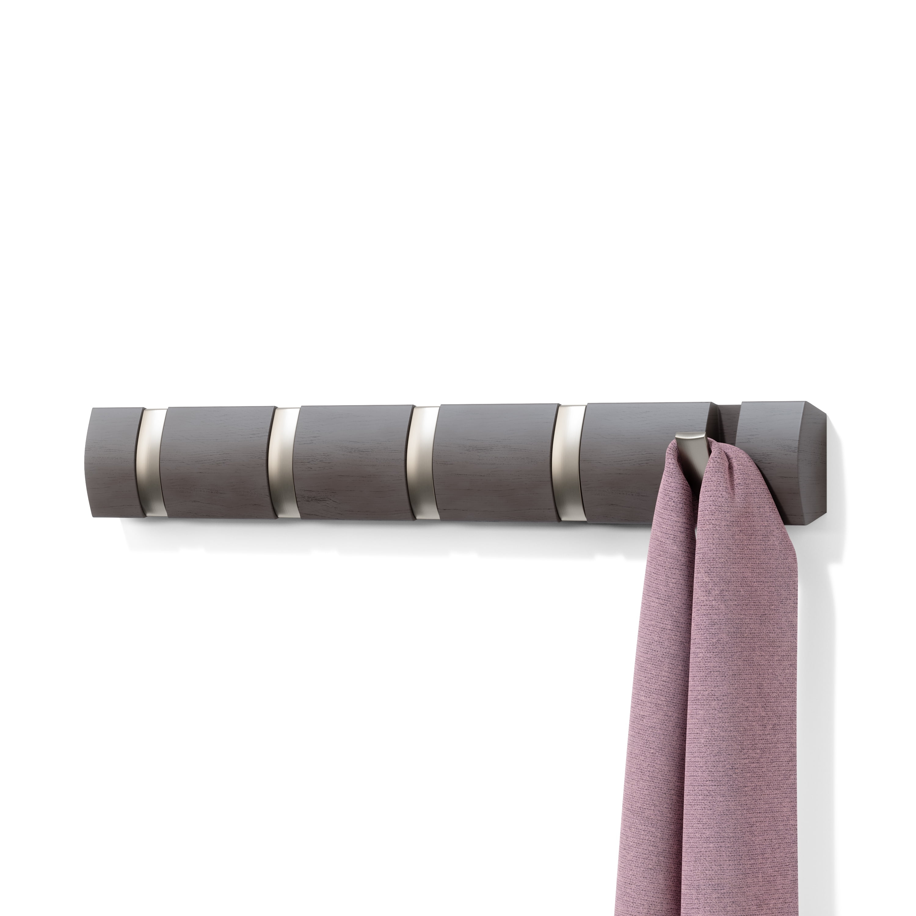 Flip 5 - Hook Solid Wood Coat Rack