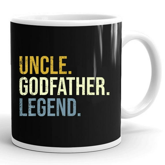 Brother Uncle Godfather Legend Father's Day Dad Papa Daddy Gift Ceramic Mug 11oz (White;11oz)