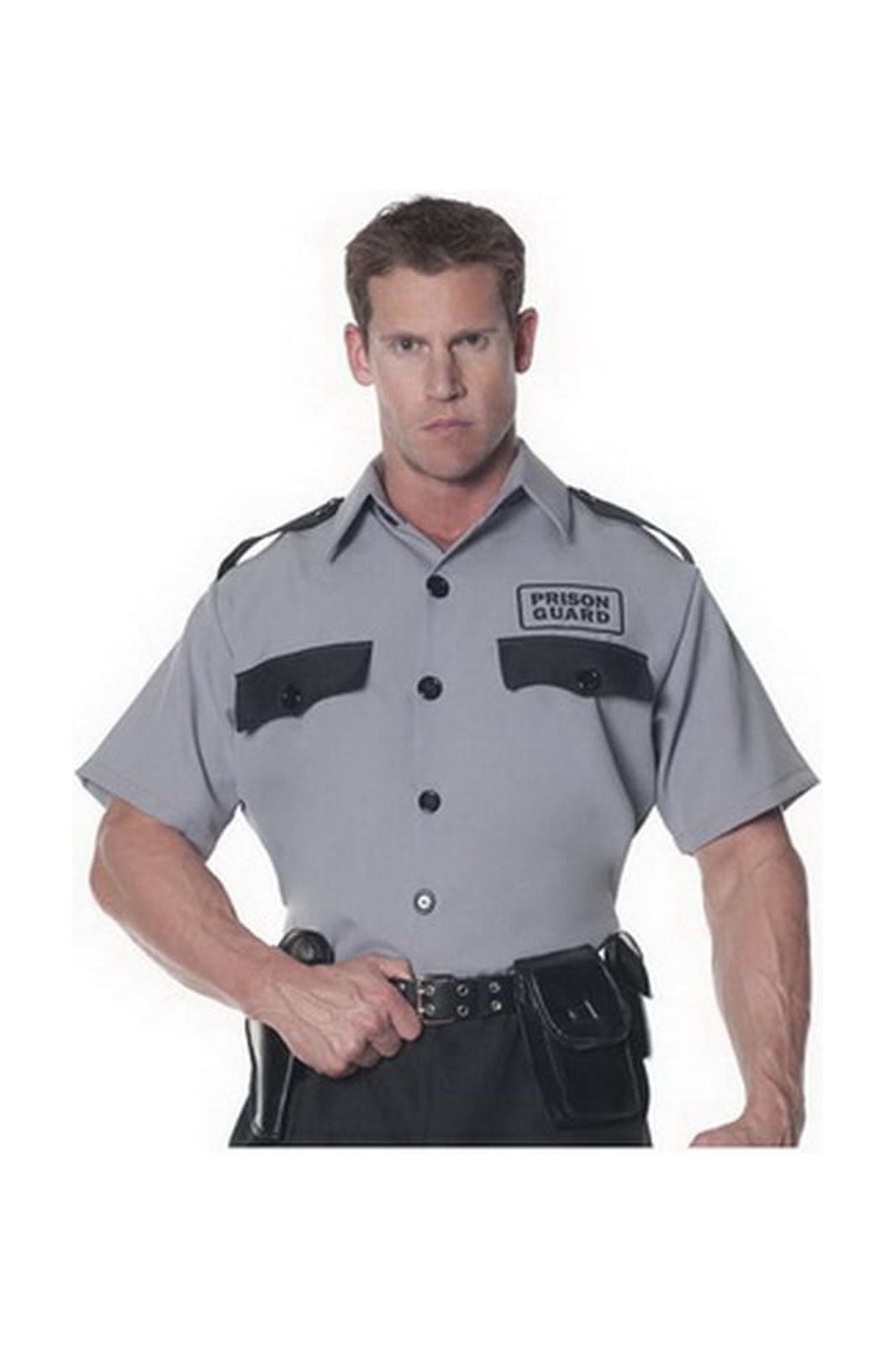 Underwraps Prison Guard Shirt Costume Adult One Size Fits Most