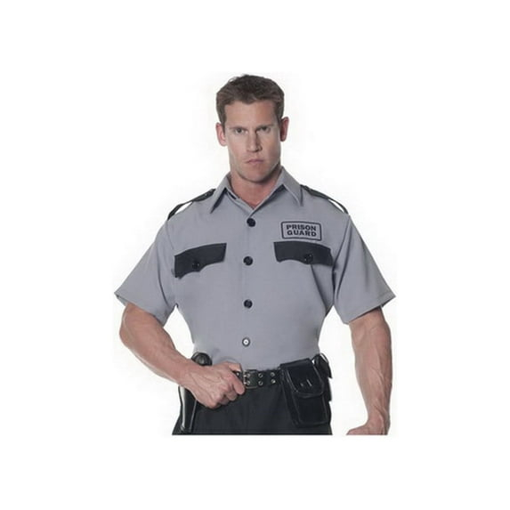 Underwraps Prison Guard Shirt Costume Adult One Size Fits Most