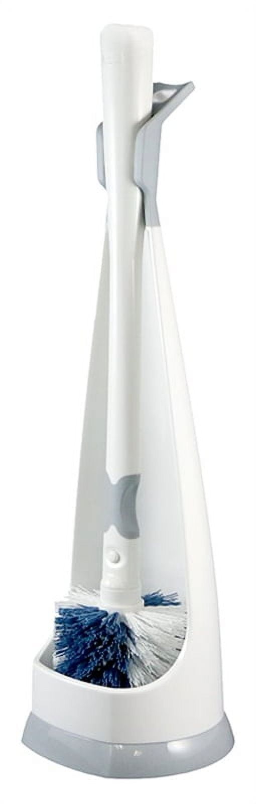 Unger No-Drip Toilet Brush Set  Flexible Neck Toilet Brush with Portable Caddy Holder, Discreet Bathroom Cleaning Brush, Toilet Scrubber, Toilet Bowl Cleaner Brush, Bathroom Cleaning Supplies