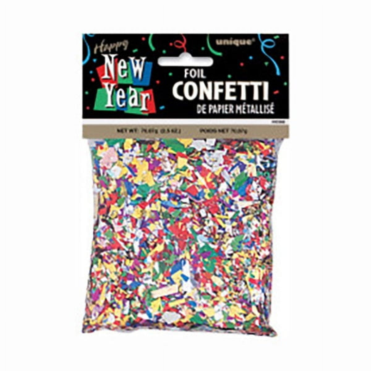 Unique 90368 2.5 oz New Year Foil Confetti