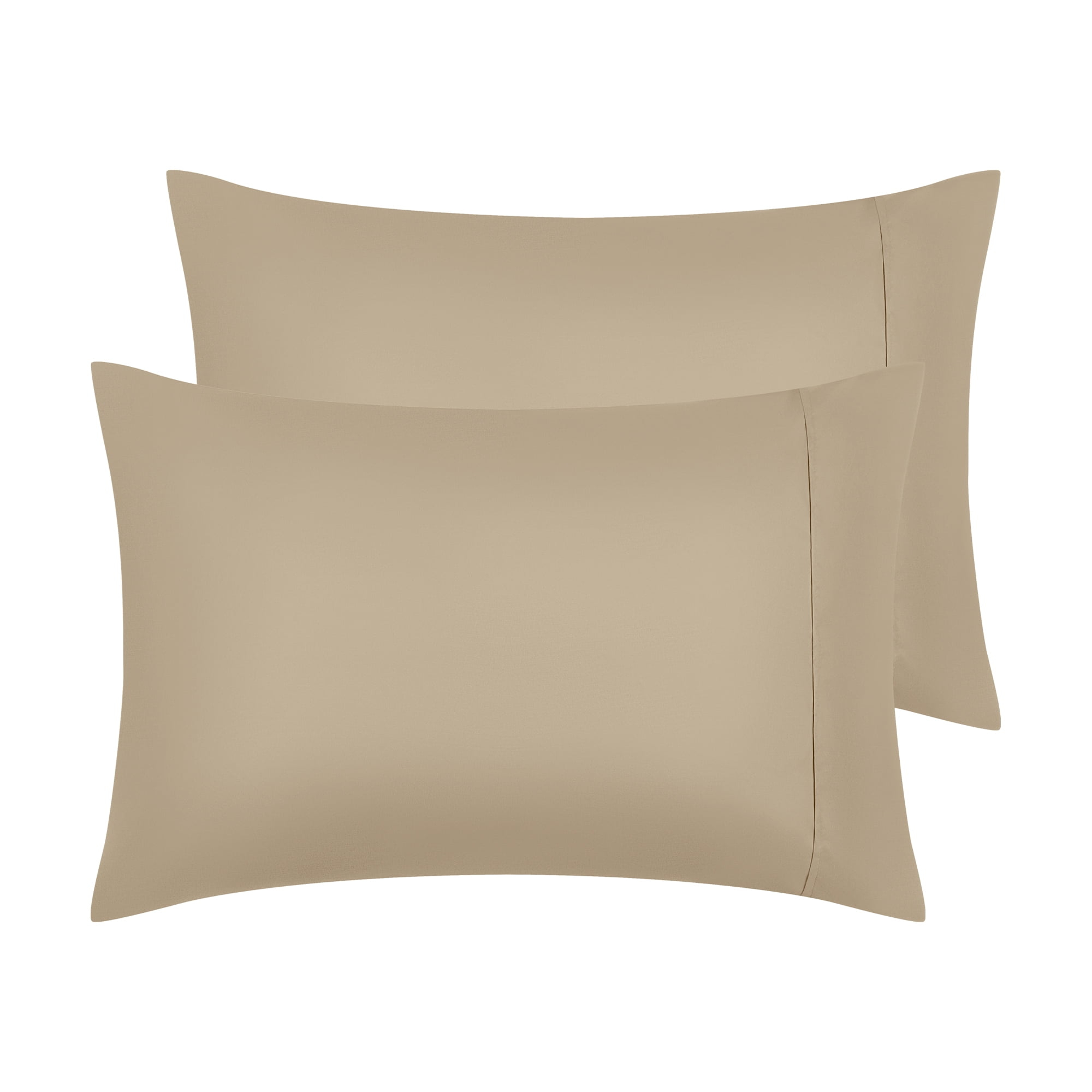 Unique Bargains Pillow Cases with Envelope Closure Pillow Covers 2 pcs Queen Camel