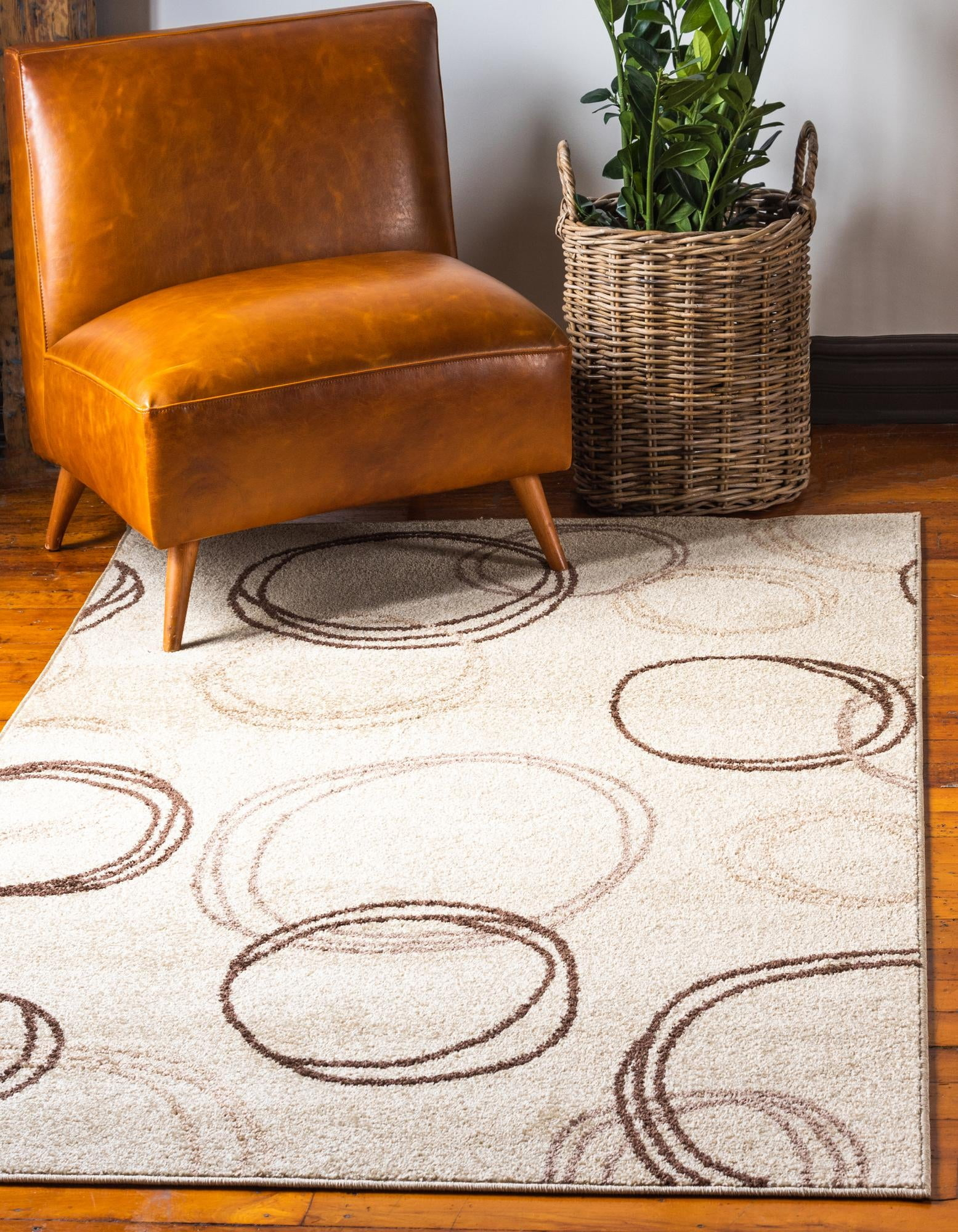 Unique Loom Autumn Collection Area Rug - Cornucopia (8' x 10' Rectangle Beige/Brown)