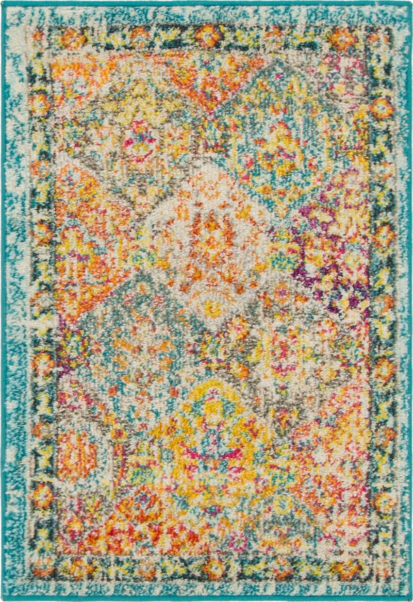 Unique Loom Penrose Collection Area Rug - Blake (2' 2" x 3' 1" Rectangle Multi/Blue)