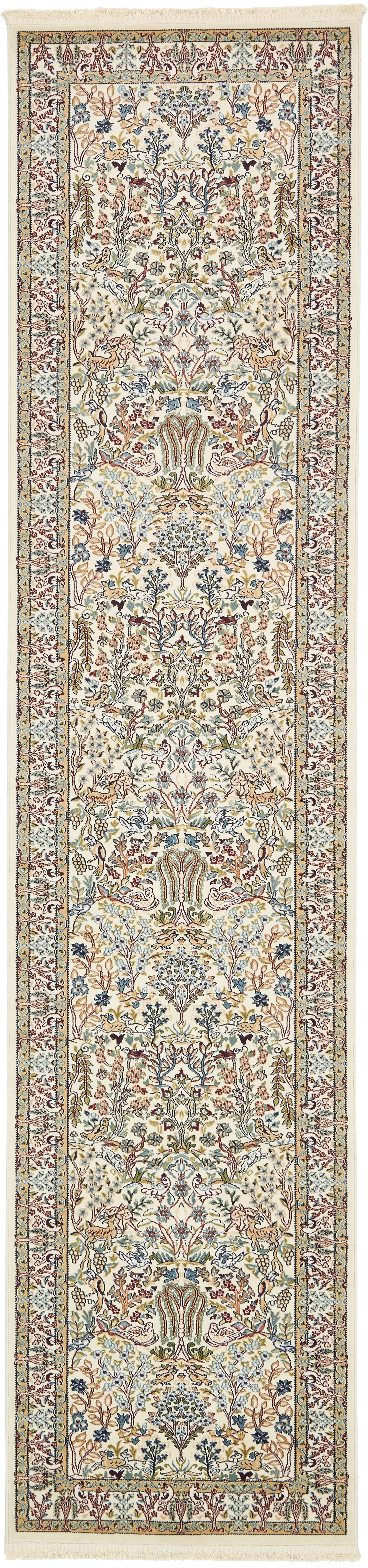 Unique Loom Narenj Collection Area Rug - Bristol (3' x 13' 1" Runner Ivory/Beige)