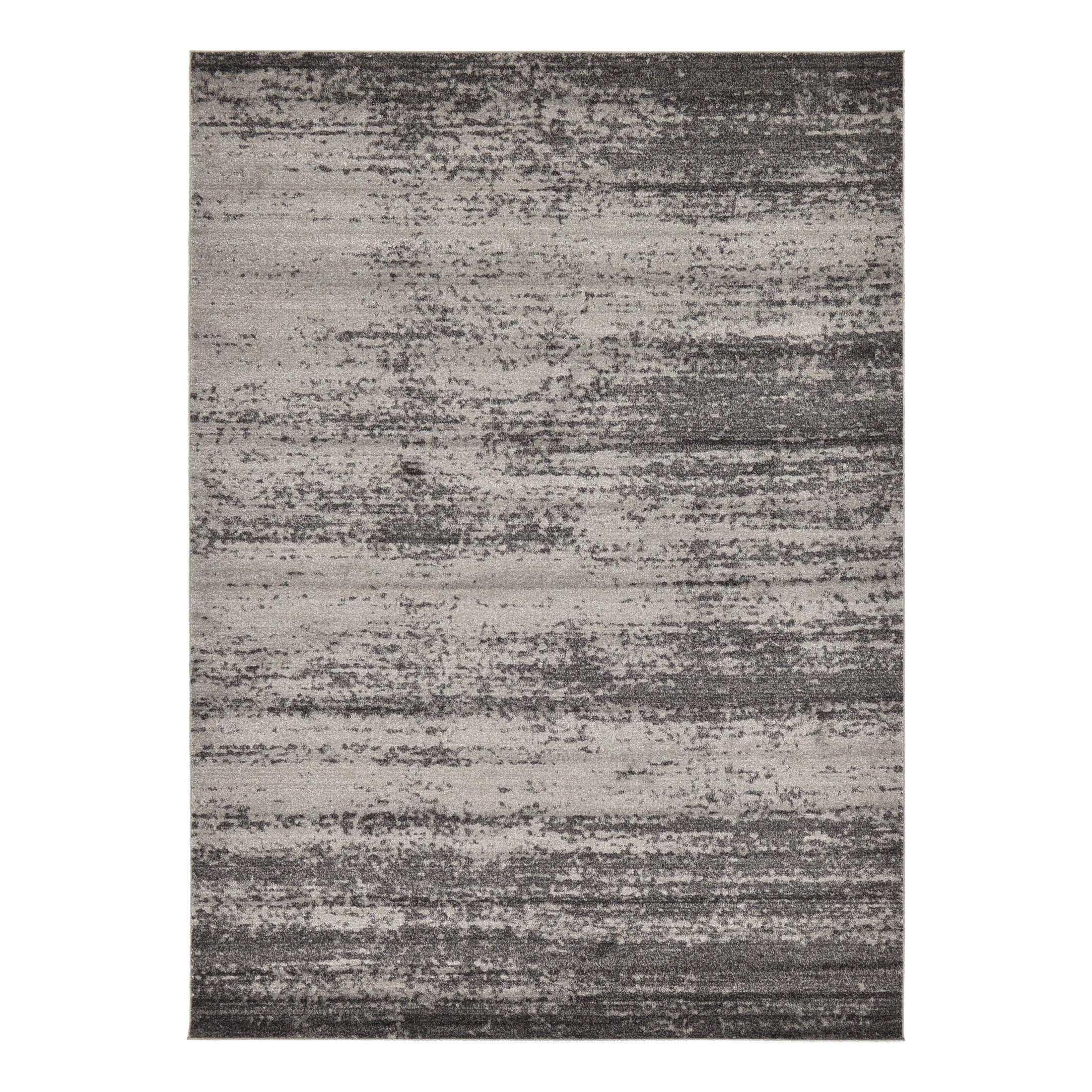 Unique Loom Del Mar Collection Area Rug - Lucille (7' 10" x 11' Rectangle Dark Gray/Ivory)