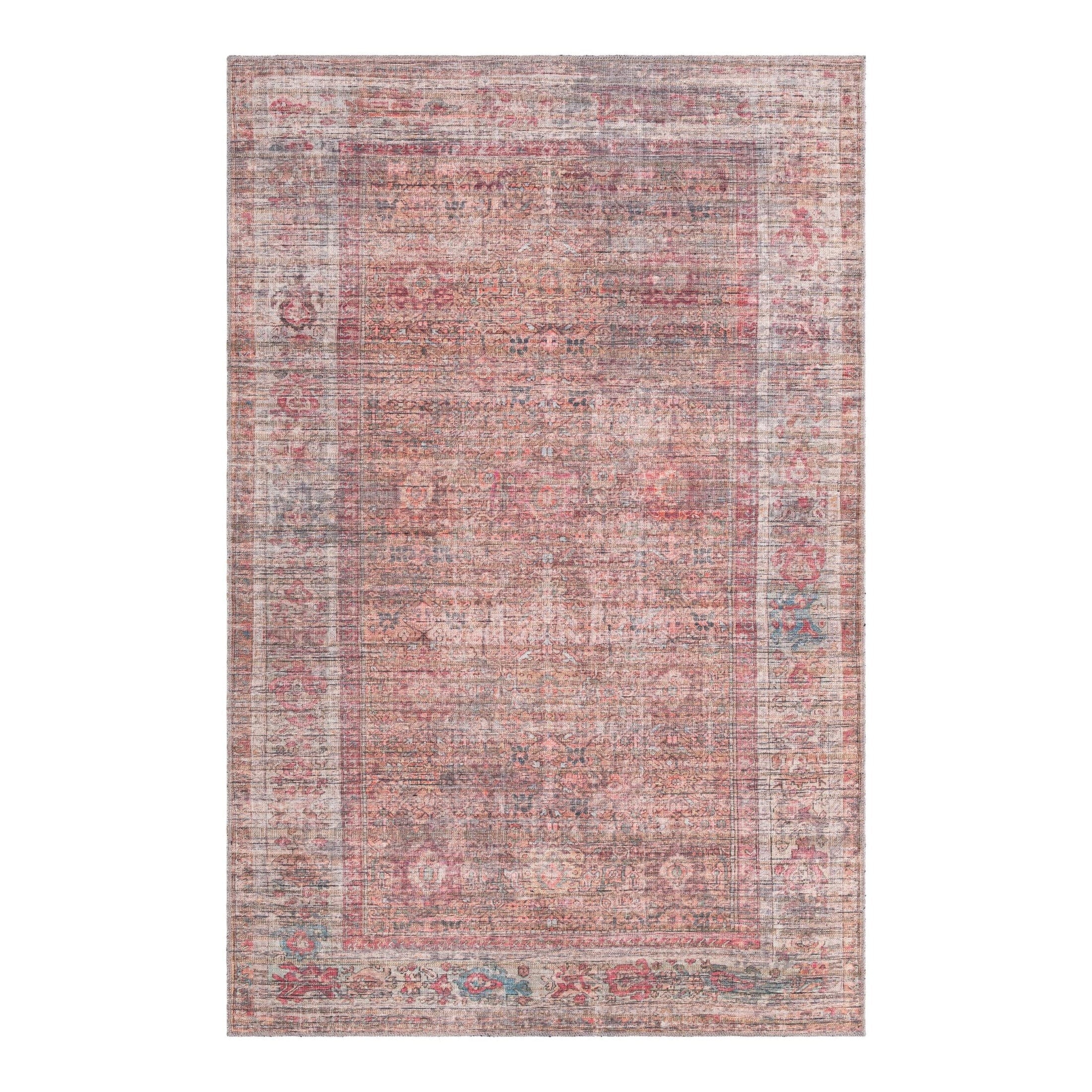Unique Loom Nostalgia Collection Area Rug - Euphoria (5' 3" x 8' Rectangle Rust Red and Brown/Beige)