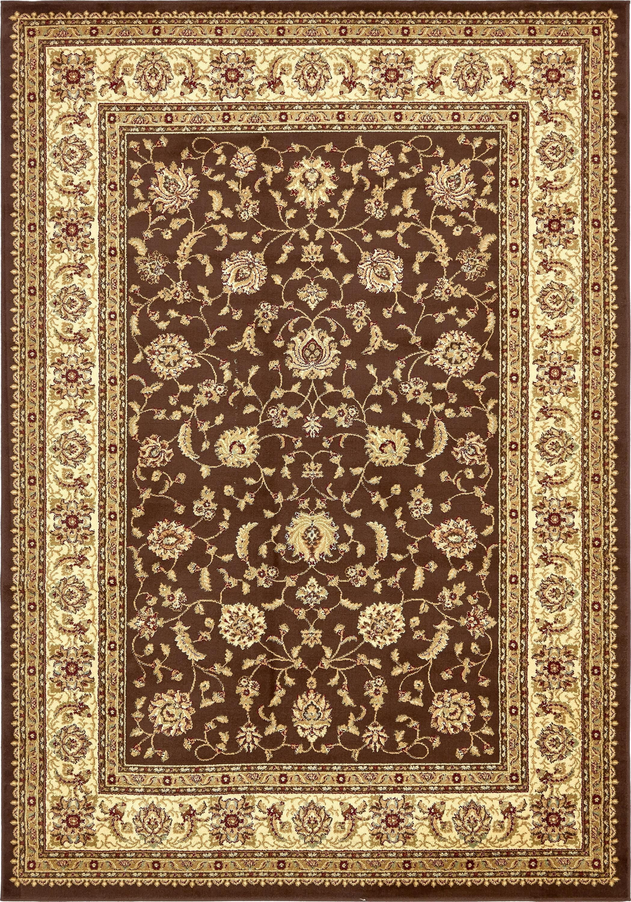 Unique Loom Voyage Collection Area Rug - St. Louis (7' 10" x 11' Rectangle Brown/Green)