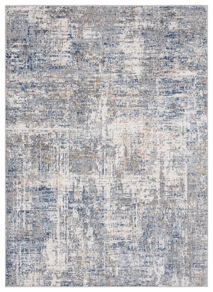 United Weavers Austin Area Rug 4540 20160 Elegance Blue Vintage Scratched 5' 3" x 7' 2" Rectangle