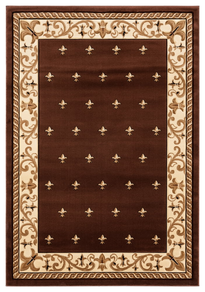 Bristol Wington Brown Rectangle Area Rug - 5 ft. 3 in. x 7 ft. 6 in.