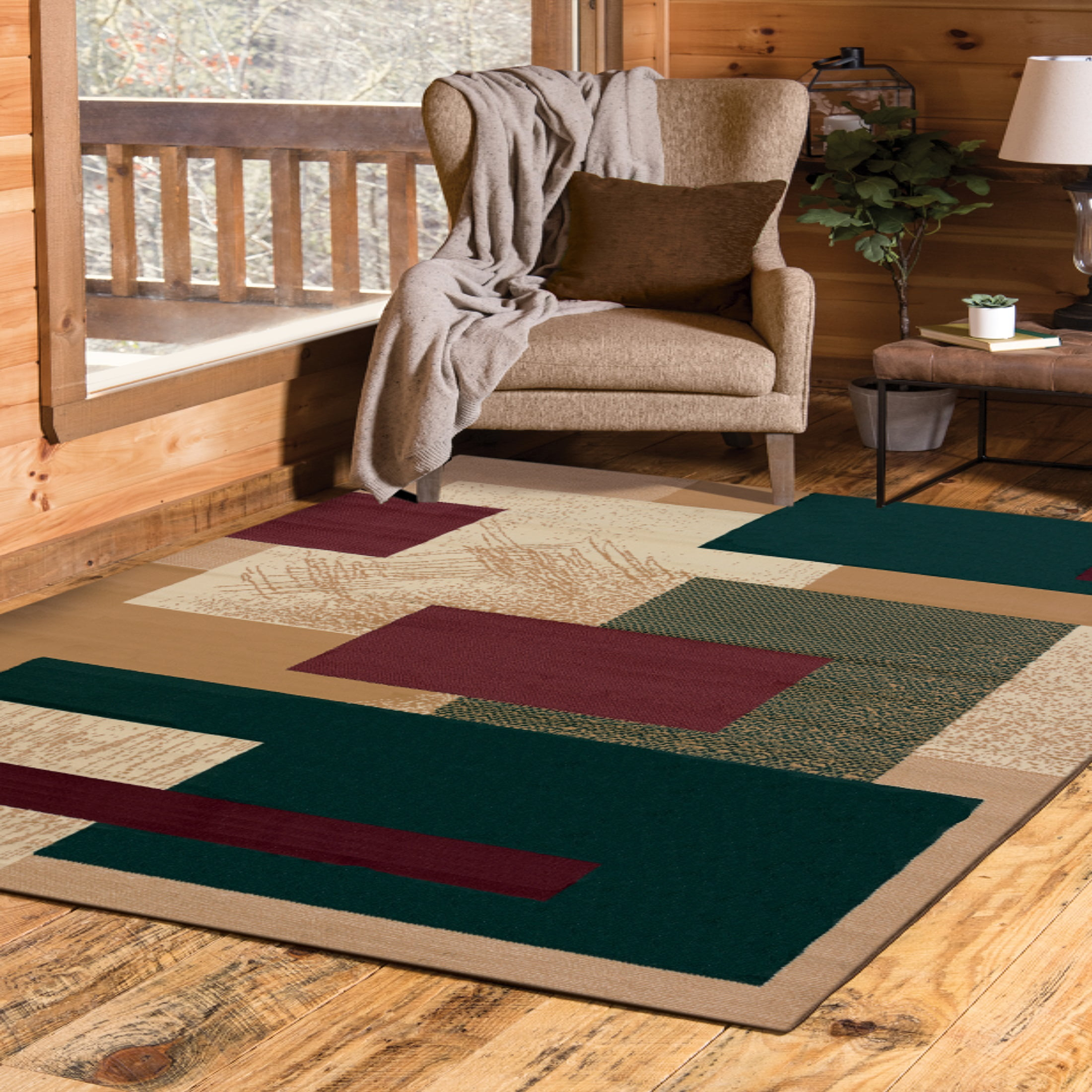 United Weavers Brunswick Tallulah Contemporary Geometric Area Rug, Berber, 7'10" x 10'6"