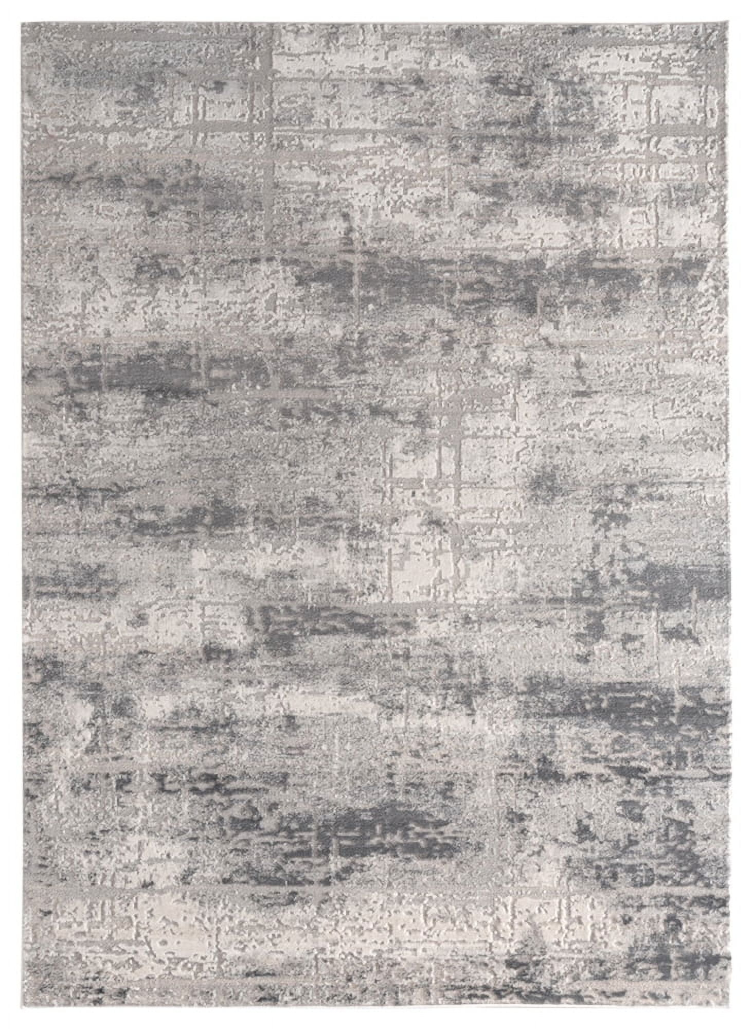 5 ft. 3 in. x 7 ft. 2 in. Cascades Mazama Contemporary & Transitional Rectangle Machine Made Area Rug, Grey