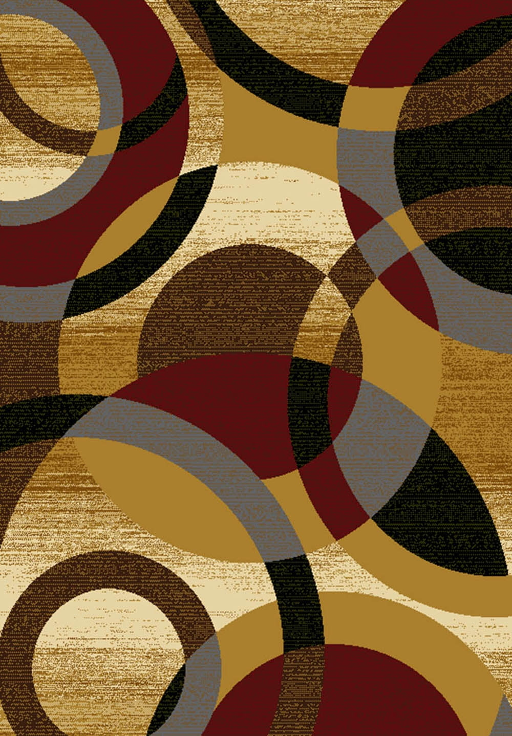 United Weavers Essence Jocelyn Gold Woven Polypropylene Runner Rug, 1'10" x 7'2"