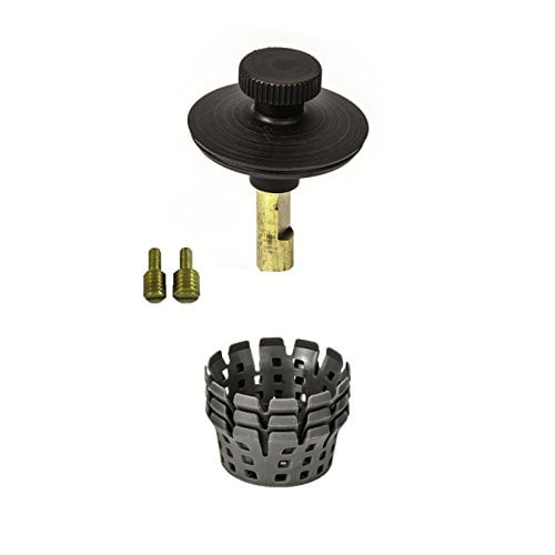 Universal Lift n Turn, (Twist Close) Bath Tub/Bathtub Drain Stopper includes 3/8" and 5/16" Fittings Oil-rubbed Bronze With Hair Catcher