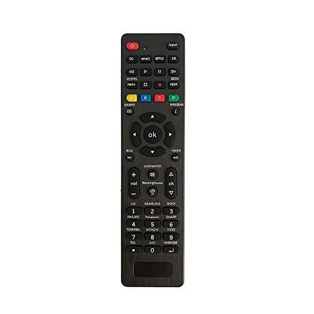 Universal Remote for Samsung,LG, Sony, Sharp, Vizio, Philips, Toshiba, Hitachi, RCA, Sanyo, JVC, TCL, Hisense, Vestel, Seiki, Insignia, Magnavox, haier, Panasonic, Smart TVs-Simple Settings Requi