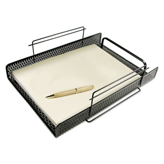 Artistic Urban Collection Punched Metal Letter Tray 8.5" x 11", Black (ART20002)