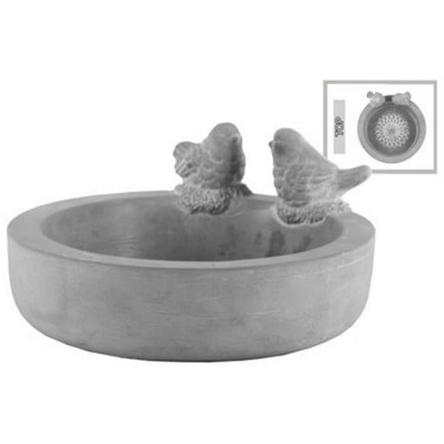 Urban Trends Collection 10" Cement Round Bird Bath