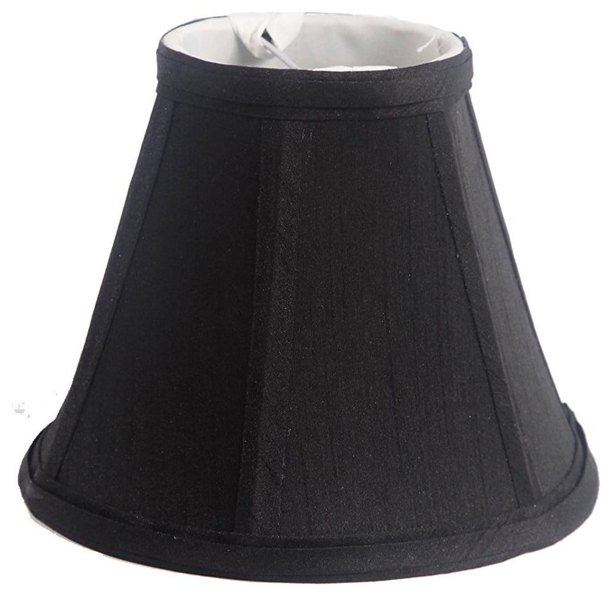 Urbanest Faux Silk Empire Chandelier Lamp Shade, 3x6x5", Black