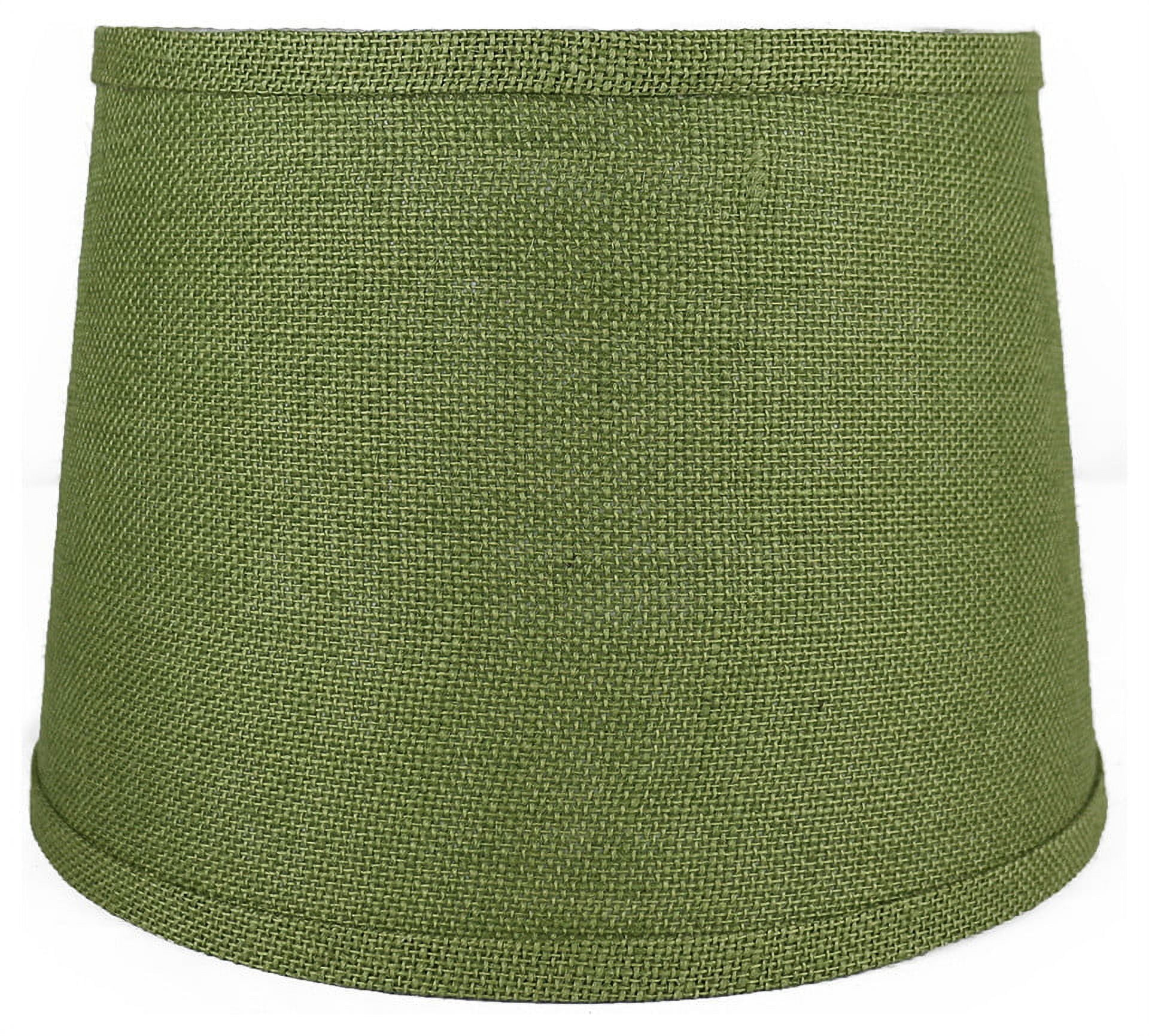 Urbanest French Drum Burlap Lampshade, 10"x12"x8.5", Khaki Green