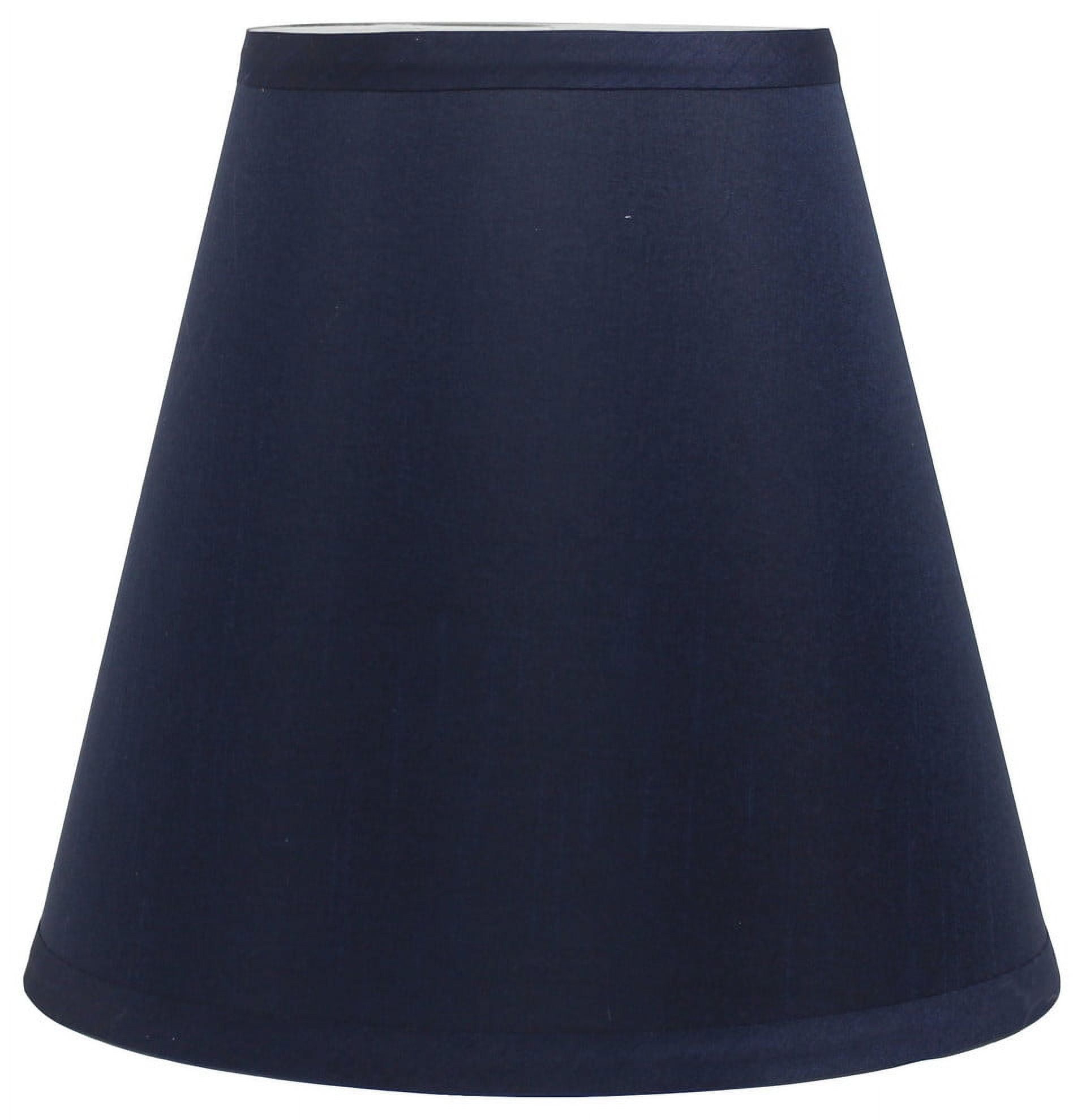 Urbanest Silk Empire Lamp Shade 5x9x8.5", Navy Blue
