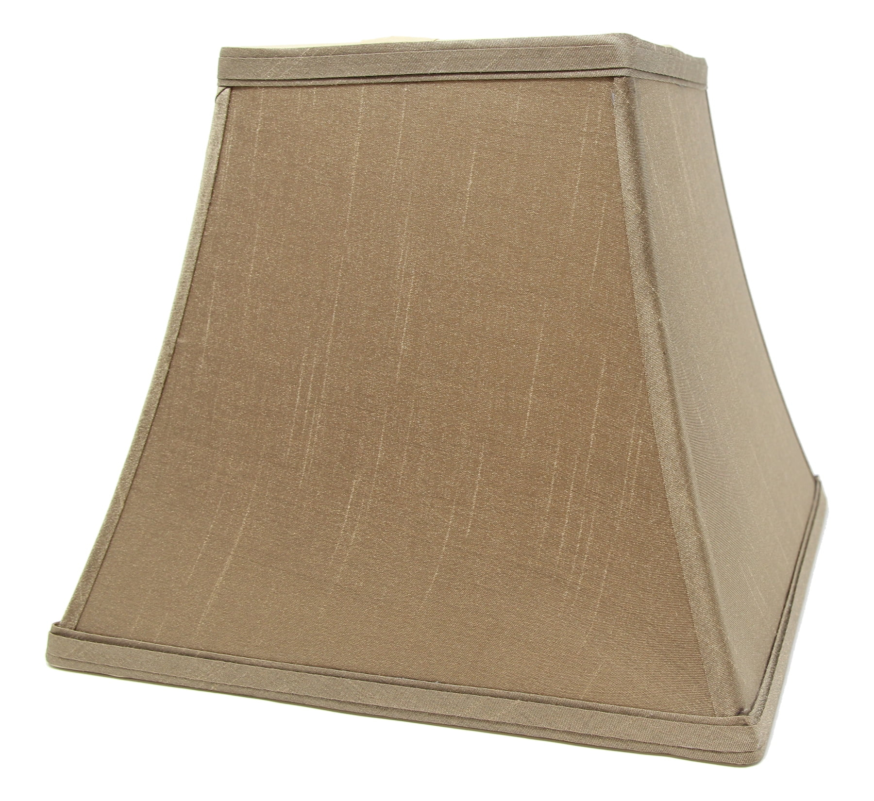 Urbanest Square Softback Bell Lampshade, Faux Silk, 5.25-inch by 9-inch by 8-inch, Taupe