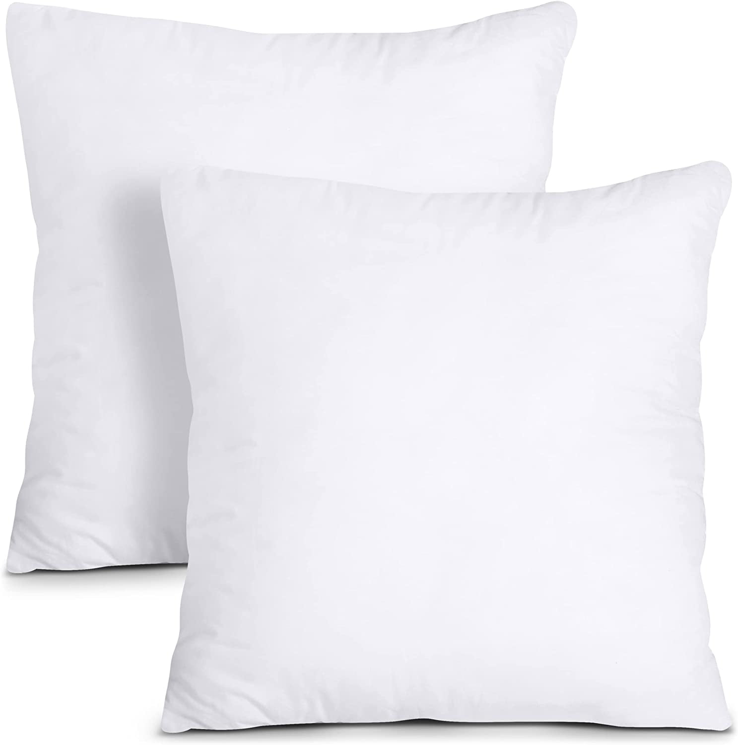 Eurotex Microfibre Pillow Insert (26x26, PK-2 ) - Polyester Filled Comfy Pillow for Sham, Cushion Cover - Fluffy Sleeping Pillow