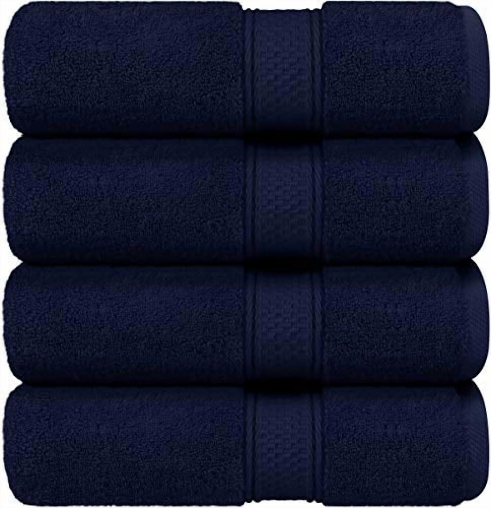 Utopia Towels - Bath Towels Set, Navy Blue - Luxurious 700 GSM 100% Ring Spun Cotton - Quick Dry, Highly Absorbent, Soft Feel Towels, Perfect for Daily Use (Pack of 4)