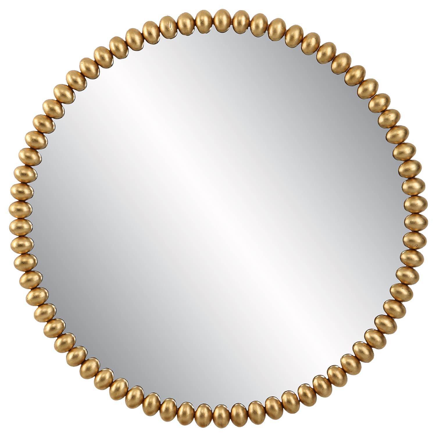 Uttermost Byzantine Gold Leaf 41 1/4" Round Oversized Wall Mirror