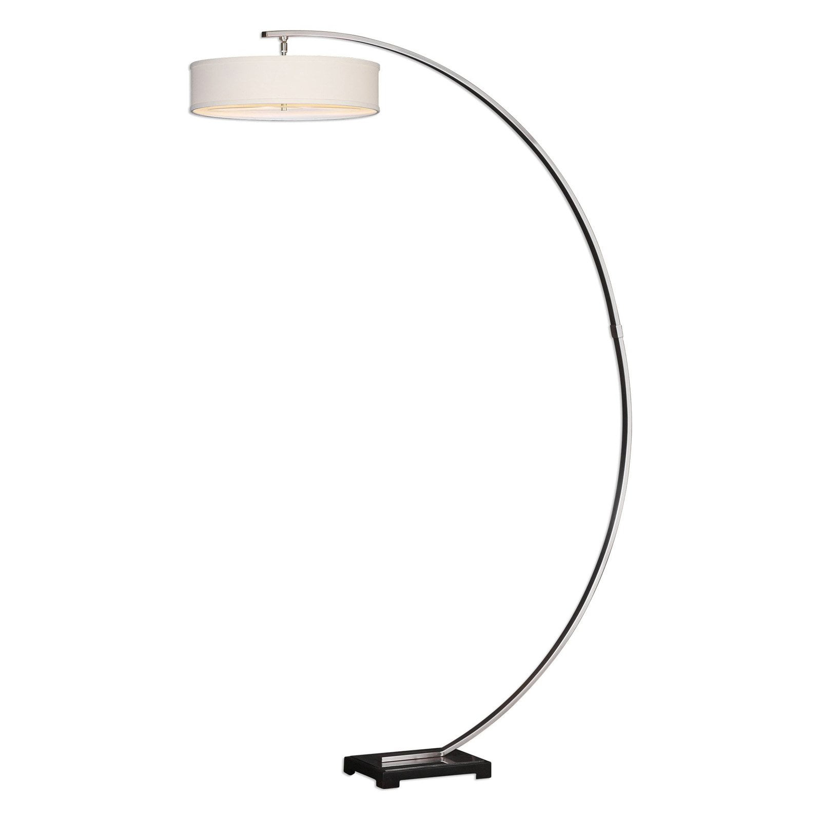 Uttermost Tagus Nickel Arc Floor Lamp