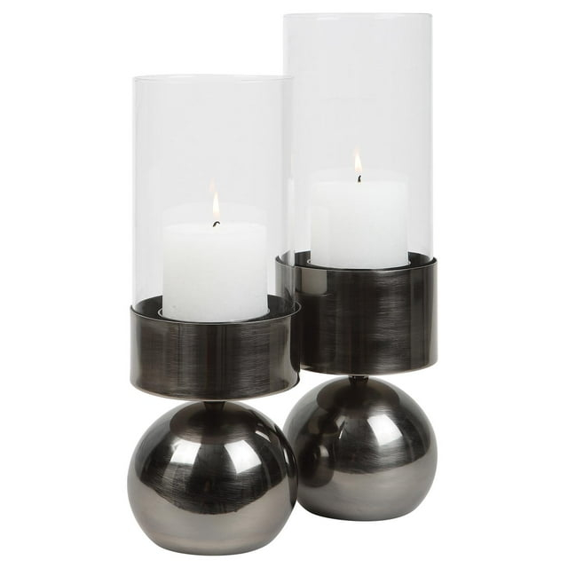 Glass Tabletop Hurricane with Candle Included