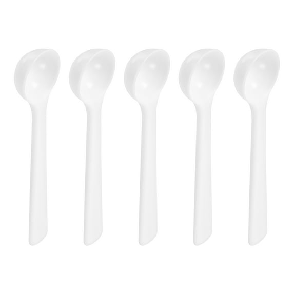 Uxcell 50Pack Plastic Measuring Spoons Powder Scoops Spoon Kitchen Spoons, 1g White