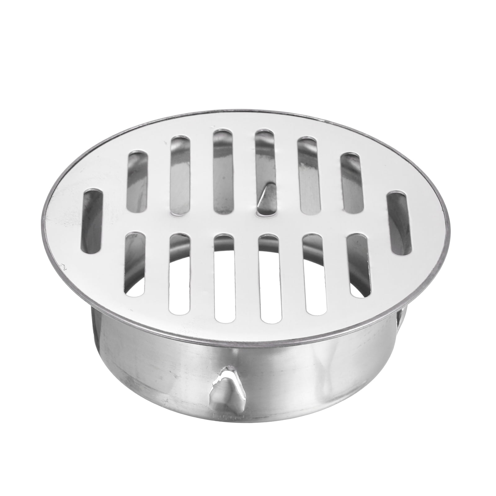 Uxcell Floor Drain Cover,, 4.8 Inch Stainless Steel Anti Block Drain Cover for Outdoor Bathroom Kitchen, 98 Flat Mouth