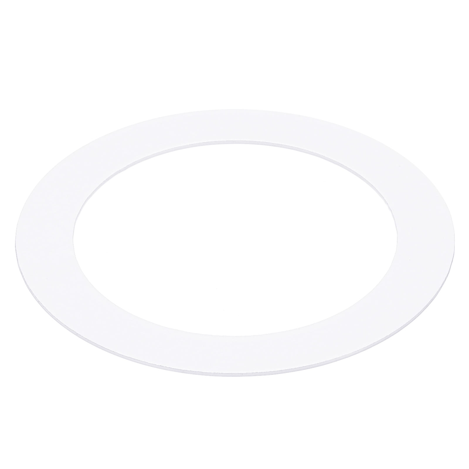 Uxcell Metal Goof Trim Ring, 2.99" OD 2.2" ID Circular Ceiling Light Ring Trims, Matte White 1Pack